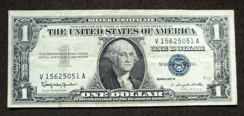 Dollar silver certificate - $1,
