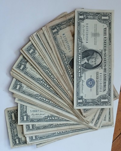 1957 one dollar blue seal - one,