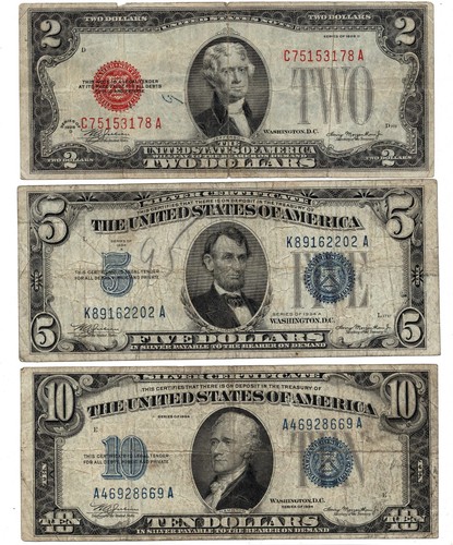 Notes silver - 5, notes,