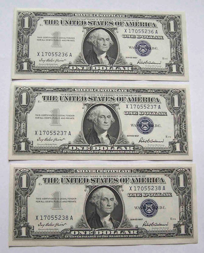 1957 one dollar silver - 1957,
